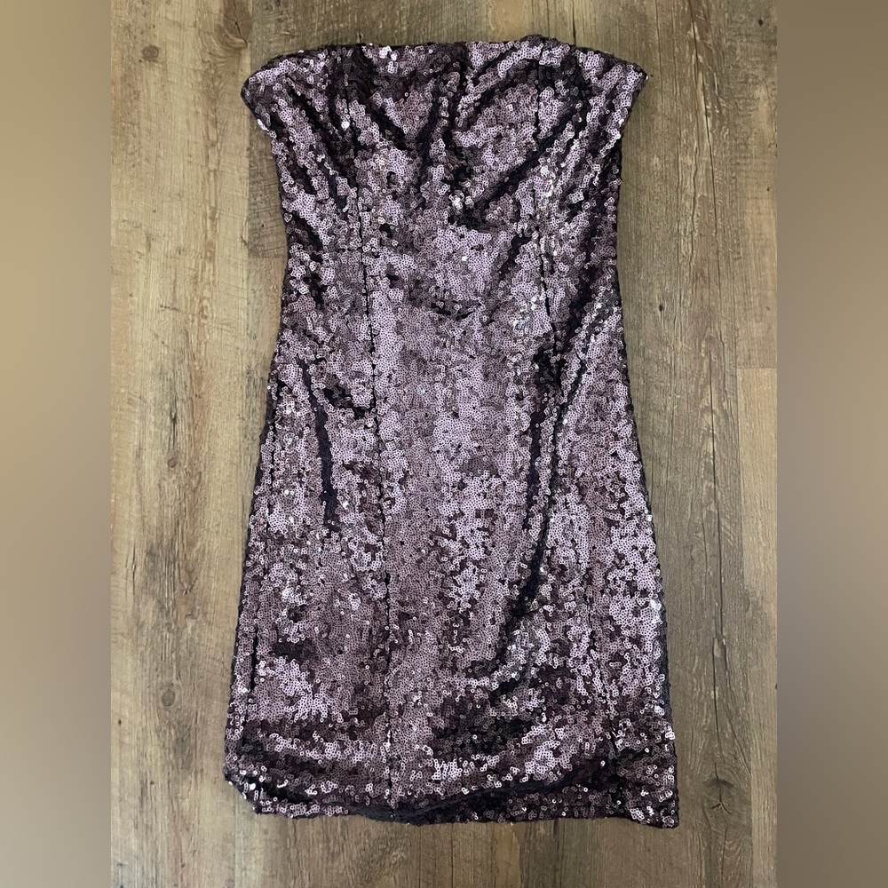 Forever 21 strapless sparkly bodycon mini dress